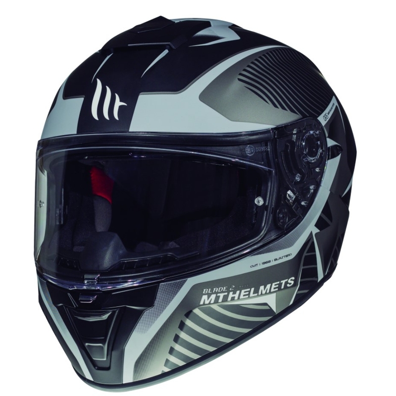 Integralny kask motocyklowy MT Blade 2 SV Blaster czarny matowy-szary