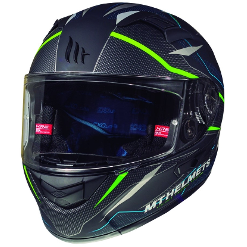 Integralny kask motocyklowy MT Kre Intrepid SV czarny matowy-fluo zielony wyprzedaż