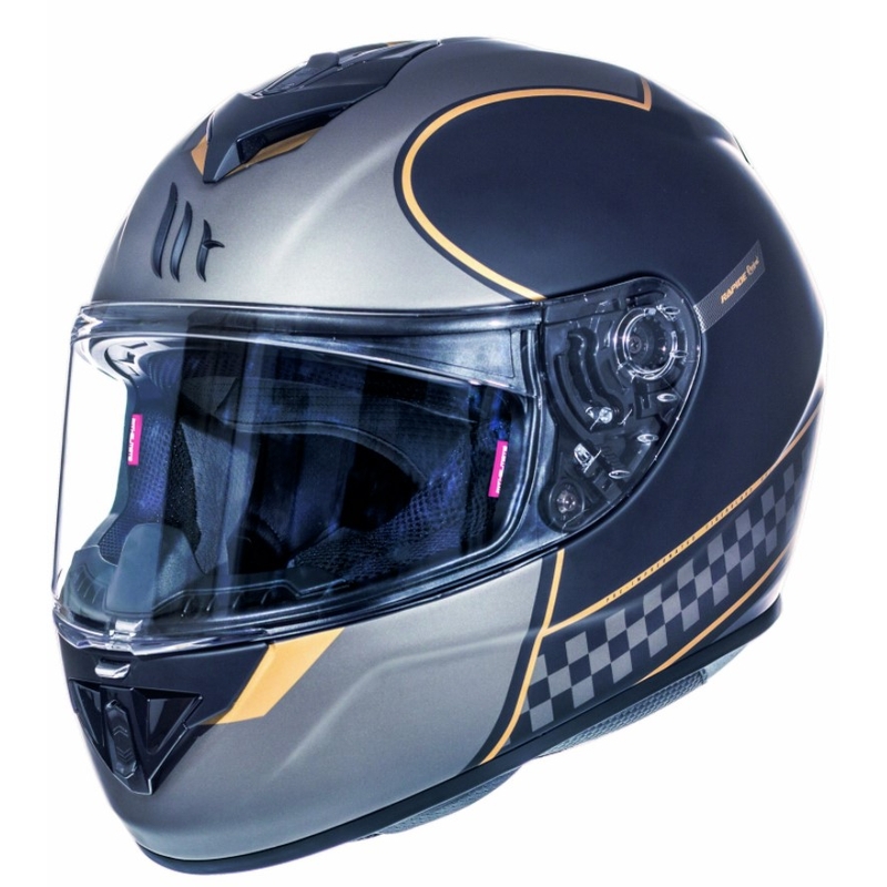 Integralny kask motocyklowy MT Rapide Revival czarny matowy