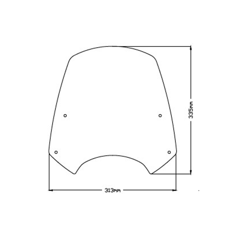 Windshield PUIG NEW GEN. SPORT black