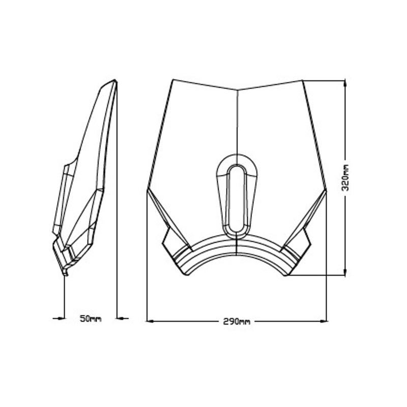 Windshield PUIG NEW GEN. SPORT black