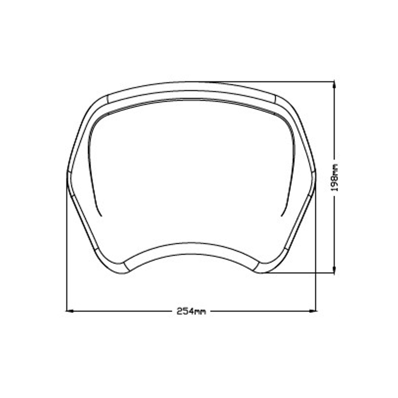 Windshield PUIG FRONTAL PLATE matt black