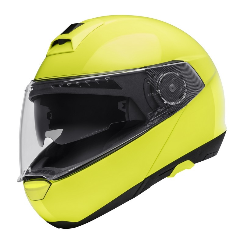 Szczękowy kask motocyklowy Schuberth C4 fluo żółty wyprzedaż
