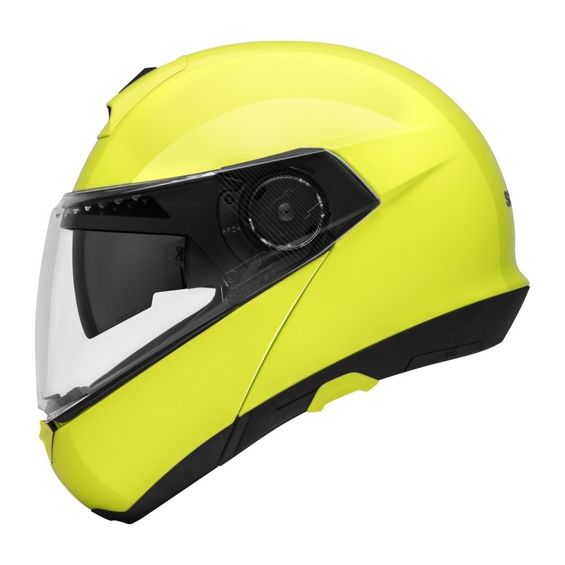 Szczękowy kask motocyklowy Schuberth C4 fluo żółty wyprzedaż