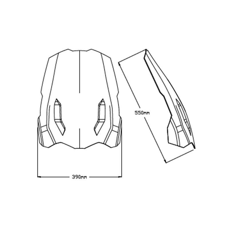 Windscreen PUIG TOURING smoke