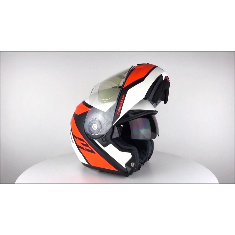Kask szczękowy Schuberth C3 Pro Echo fluo pomarańczowy wyprzedaż