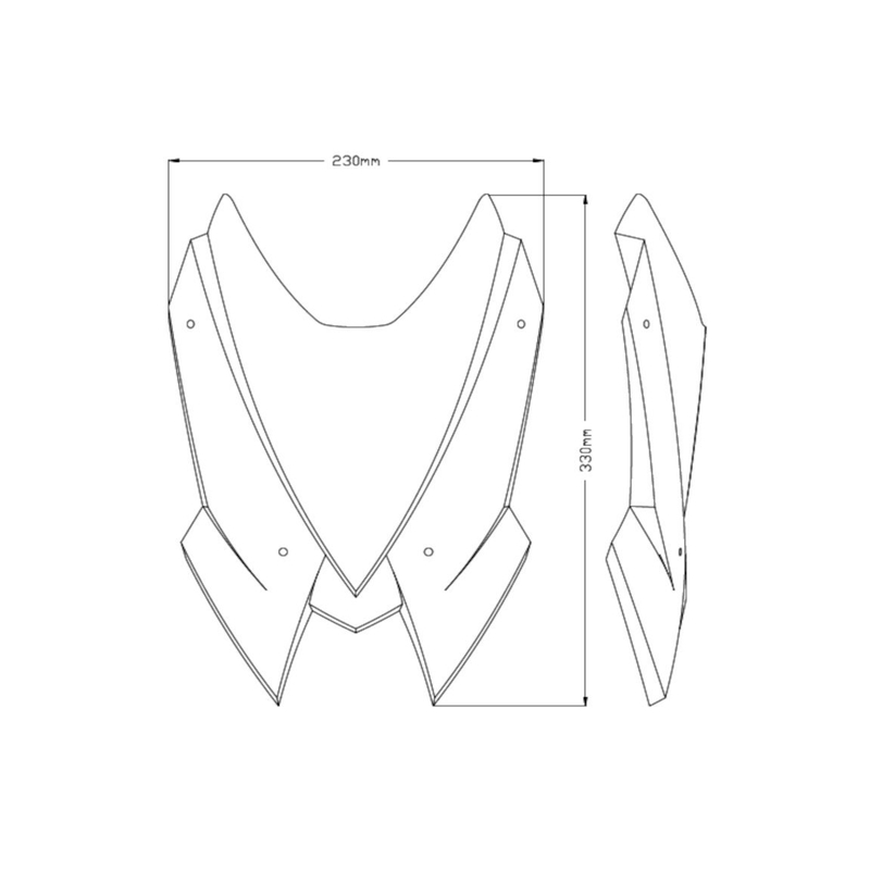 Windshield PUIG NEW GEN. SPORT smoke