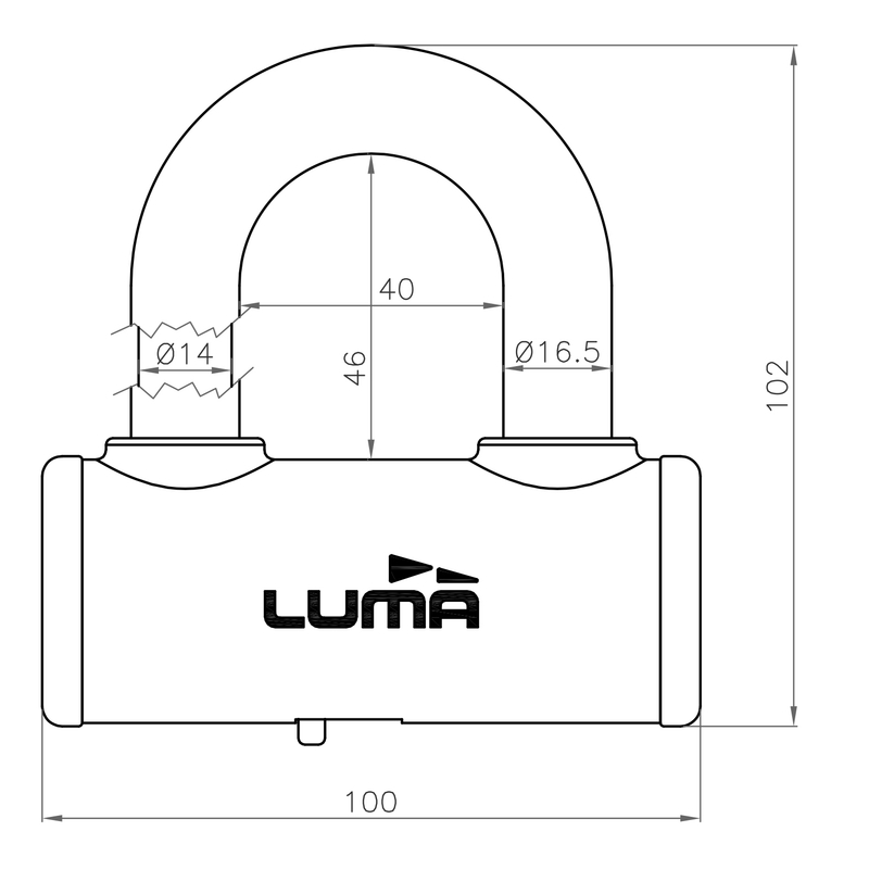 Lock LUMA ESCUDO PROCOMBI white