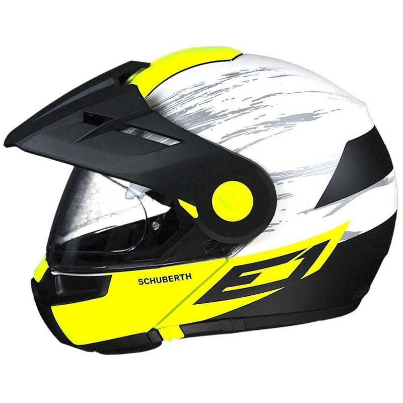 Szczękowy kask enduro Schuberth E1 fluo żółty wyprzedaż
