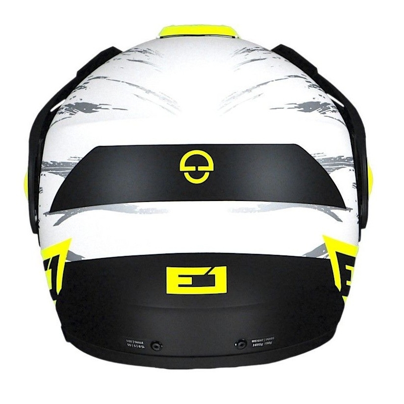 Szczękowy kask enduro Schuberth E1 fluo żółty wyprzedaż