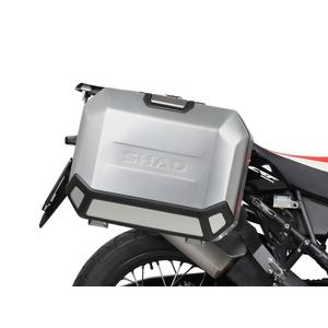 Complete set of 36L / 47L SHAD TERRA aluminum side cases, including mounting kit SHAD HONDA CRF 1000  Africa Twin