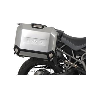 Complete set of 36L / 47L SHAD TERRA aluminum side cases, including mounting kit SHAD TRIUMPH Tiger 800