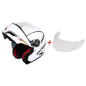 SET: Kask szczękowy RSA TR-01 + szyba przeźroczysta