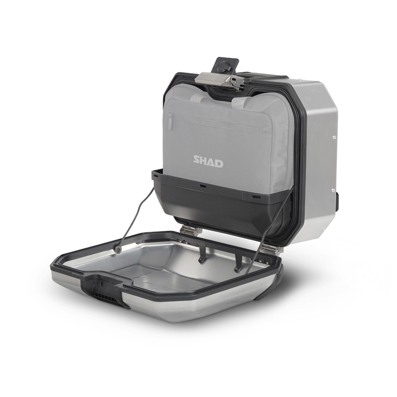 Complete set of aluminum cases SHAD TERRA, 37L topcase + 36L / 47L side cases, including mounting kit and plate SHAD BMW F 650 GS/ F 700 GS/ F 800 GS