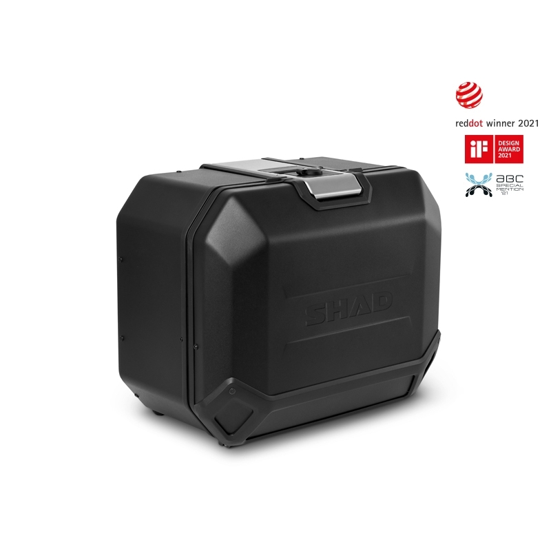 Complete set of black side aluminum cases 36L / 47L SHAD TERRA BLACK including mounting kit SHAD BMW F 650 GS/ F 700 GS/ F 800 GS