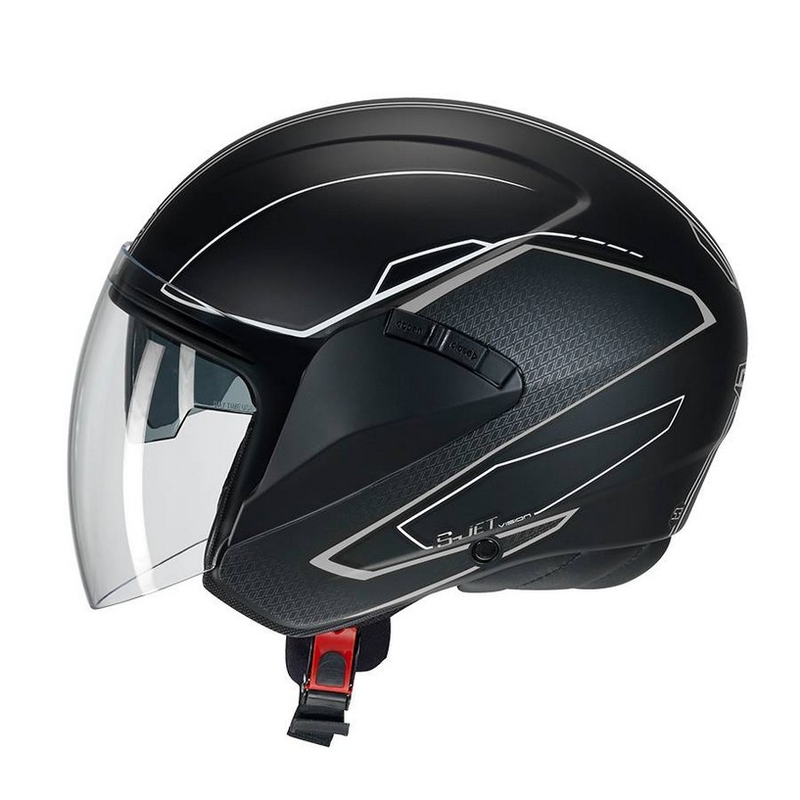 Otwarty kask CMS S-JET Vision czarno-biały