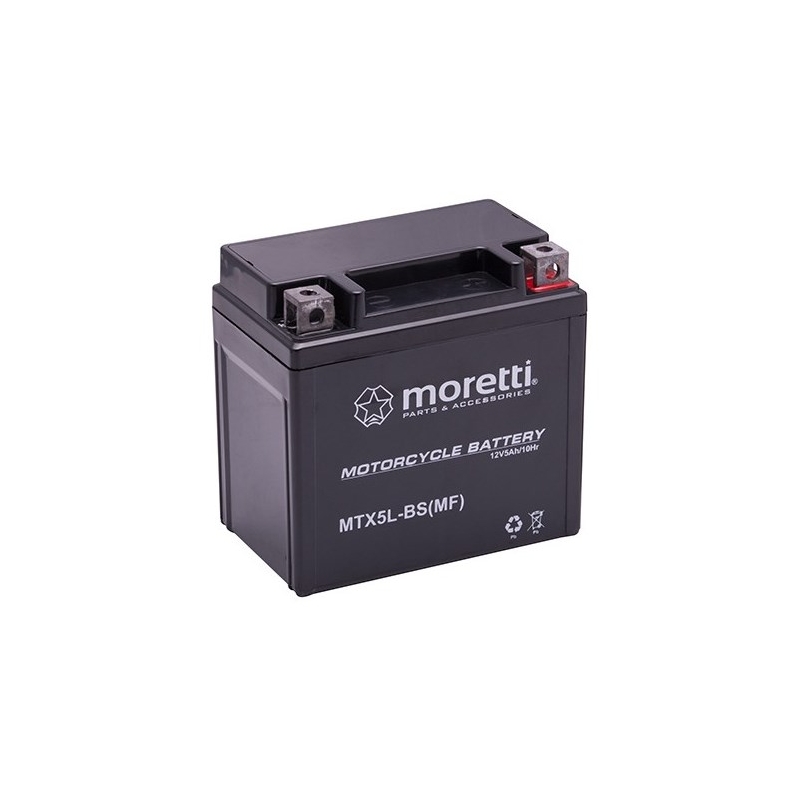 Bezobsługowy akumulator żelowy Moretti MTX5L-BS, 12V 5Ah