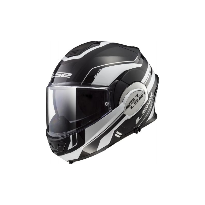 Kask z podnoszoną szczęką LS2 FF399 Valiant czarno-biały