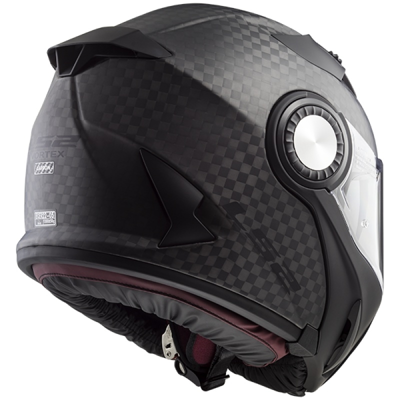 Szczękowy kask motocyklowy LS2 FF313 Vortex Solid Carbon wyprzedaż