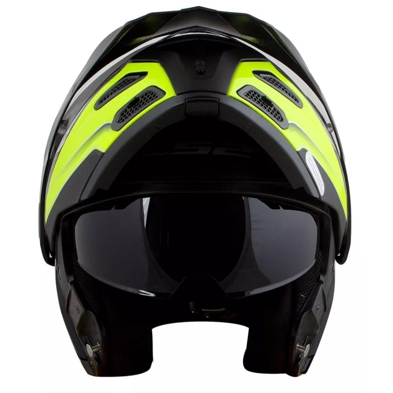 Szczękowy kask motocyklowy LS2 FF324 Metro EVO Rapid czarno-fluo żółty wyprzedaż