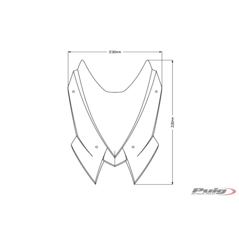 Windshield PUIG NEW GEN. SPORT smoke