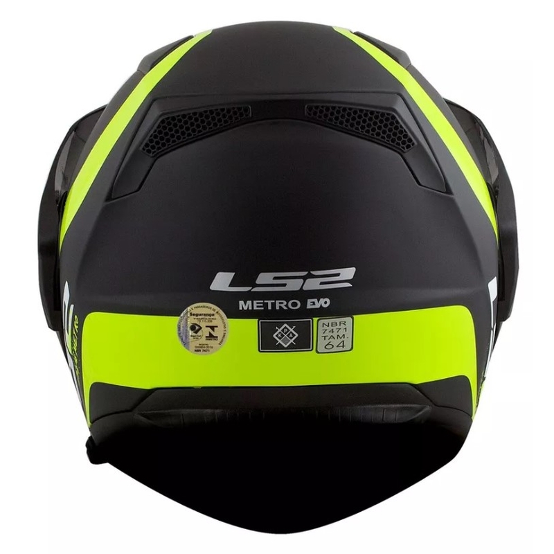 Szczękowy kask motocyklowy LS2 FF324 Metro EVO Rapid czarno-fluo żółty wyprzedaż