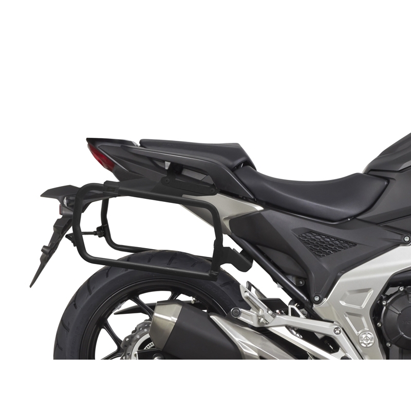 Complete set of aluminum cases SHAD TERRA, 48L topcase + 47L / 47L side cases, including mounting kit and plate SHAD HONDA NC 750 X 2021-