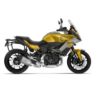 Complete set of aluminum cases SHAD TERRA BLACK, 37L topcase + 36L / 36L side cases, including mounting kit and plate SHAD BMW F 900 XR