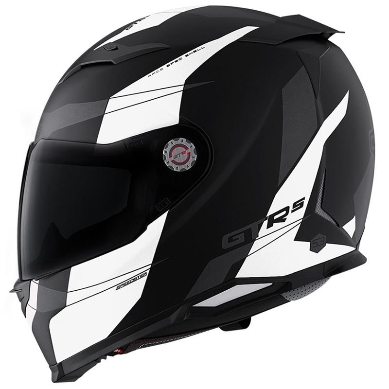 Kask integralny CMS GTRS Speedster czarno-biały