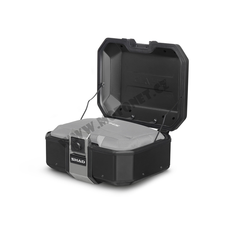 Complete set of 47L / 47L SHAD TERRA BLACK aluminum side cases, including mounting kit SHAD BMW F 900 XR