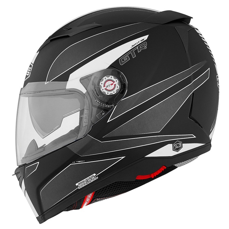 Kask integralny CMS GTR Spitfire biały