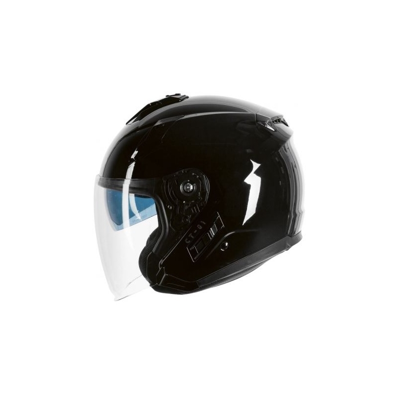 Otwarty kask motocyklowy Ozone CT-01 czarny połysk wyprzedaż