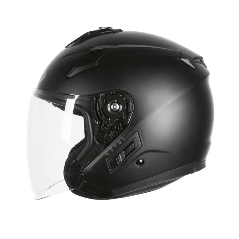 Otwarty kask motocyklowy Ozone CT-01 czarny matowy wyprzedaż