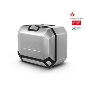 Complete set of aluminum cases SHAD TERRA, 37L topcase + 47L / 47L side cases, including mounting kit and plate SHAD Voge 650DS / 650DSX