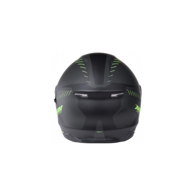 Integralny kask motocyklowy NOX N301 RIM czarny matowy-fluo zielony wyprzedaż