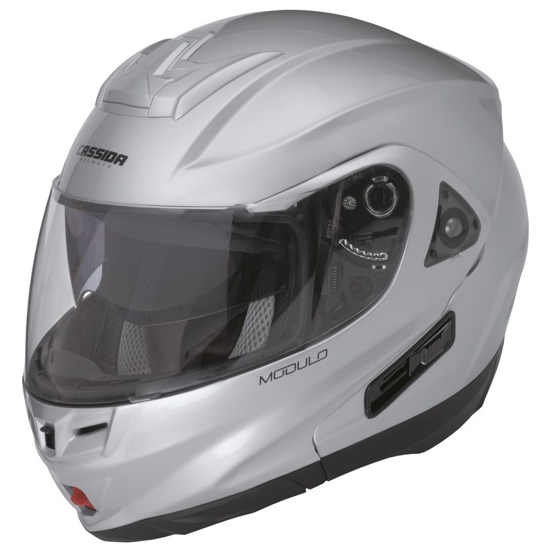 Szczękowy kask motocyklowy Cassida Modulo – srebrny wyprzedaż
