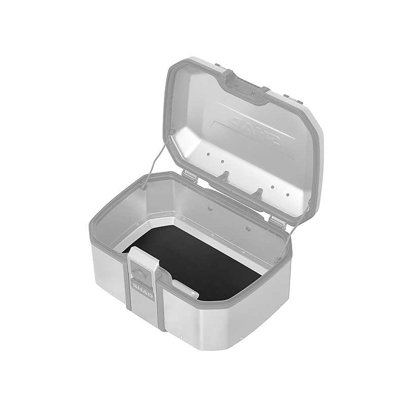 Complete set of aluminum cases SHAD TERRA, 55L topcase + 47L / 47L side cases, including mounting kit and plate SHAD Moto Morini X-Cape 649