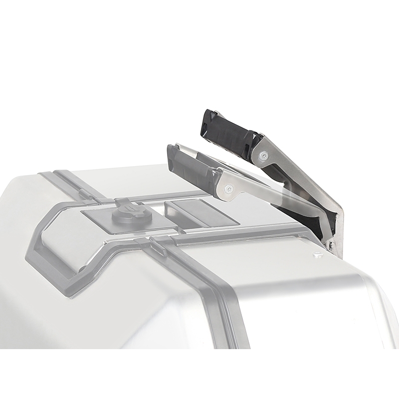 Complete set of aluminum cases SHAD TERRA, 55L topcase + 47L / 47L side cases, including mounting kit and plate SHAD Moto Morini X-Cape 649