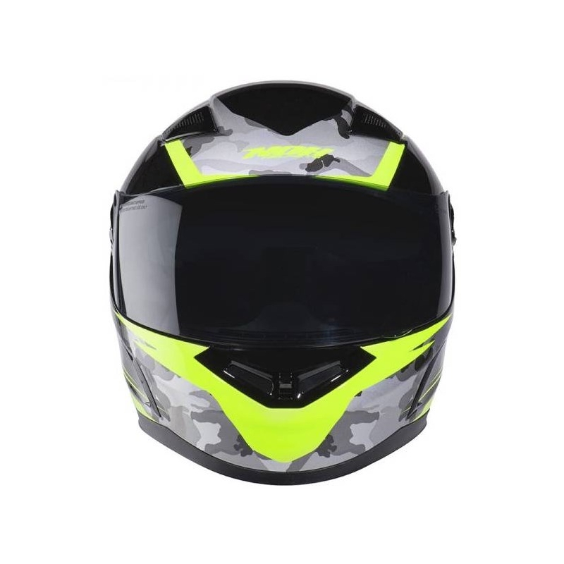 Integralny kask motocyklowy NOX N917 Side czarno-fluo żółty-camo