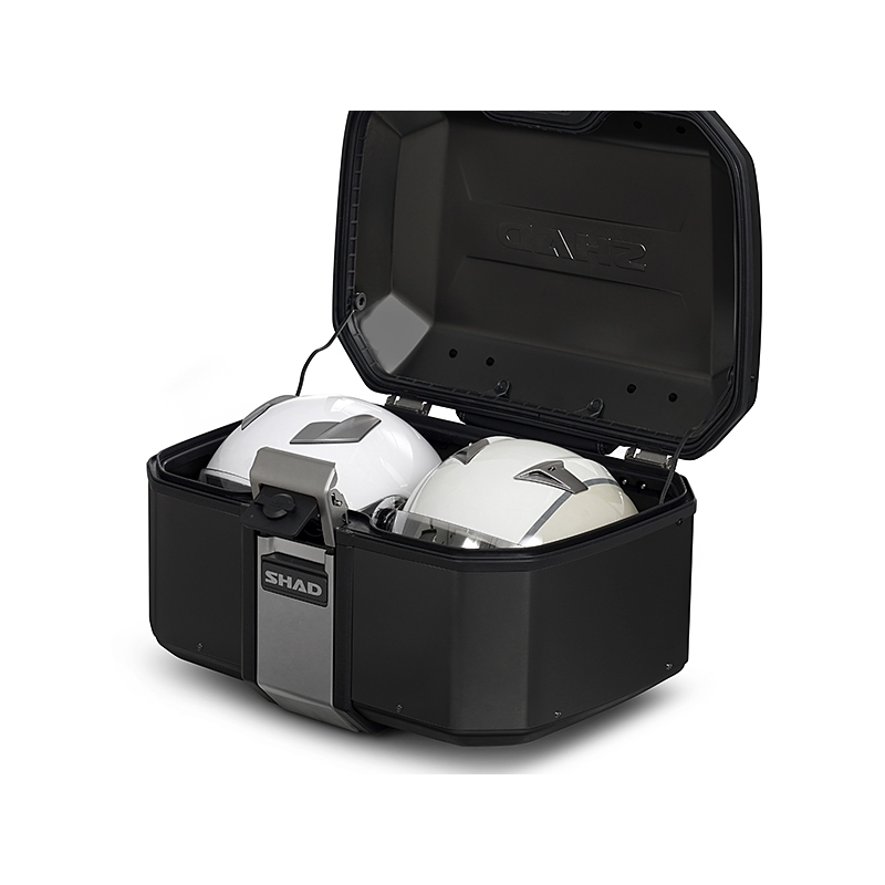 Complete set of SHAD TERRA TR40 adventure saddlebags and SHAD TERRA BLACK aluminium 55L topcase, including mounting kit SHAD Voge 500DS / 500DSX