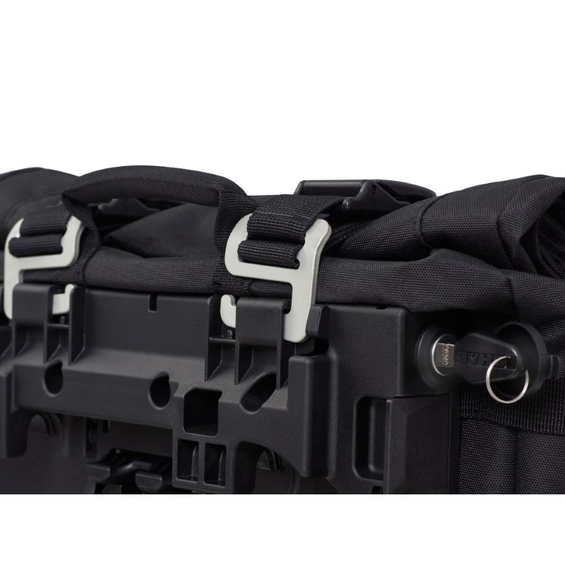 Complete set of SHAD TERRA TR40 adventure saddlebags and SHAD TERRA BLACK aluminium 55L topcase, including mounting kit SHAD Voge 500DS / 500DSX