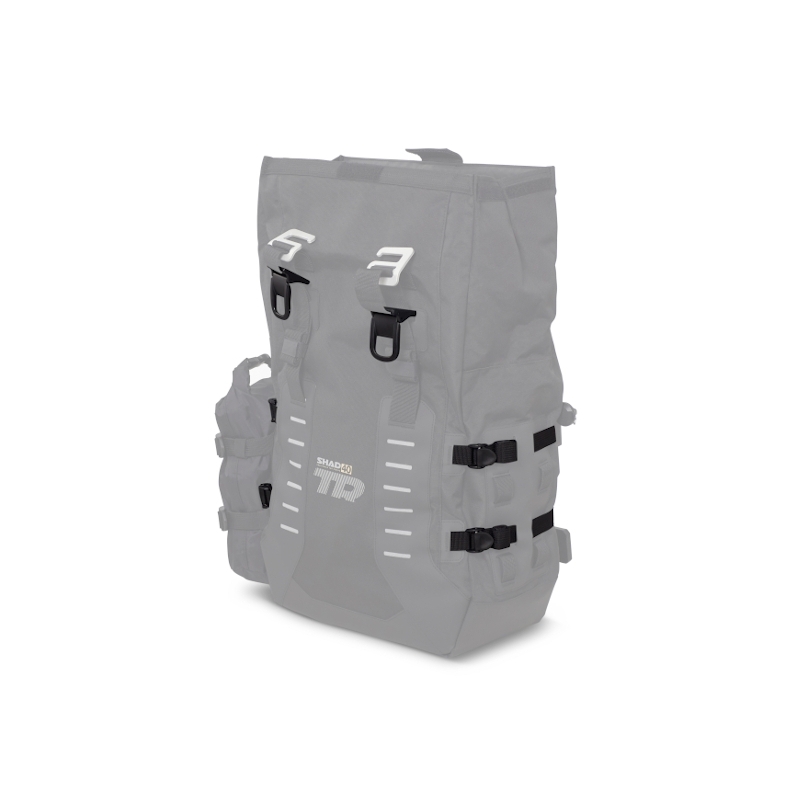 Complete set of SHAD TERRA TR40 adventure saddlebags and SHAD TERRA BLACK aluminium 55L topcase, including mounting kit SHAD Aprilia Tuareg 660