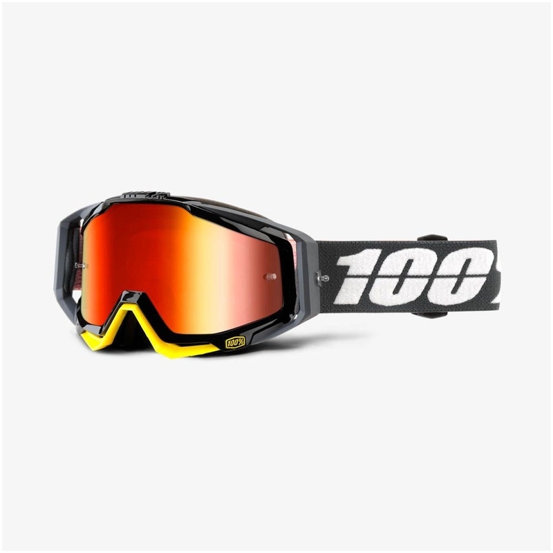 Gogle 100% Racecraft Fortis (czerwona chrom szyba + przeźroczysta szyba)