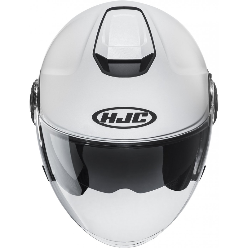 Otwarty kask motocyklowy HJC i40N Solid biały perłowy