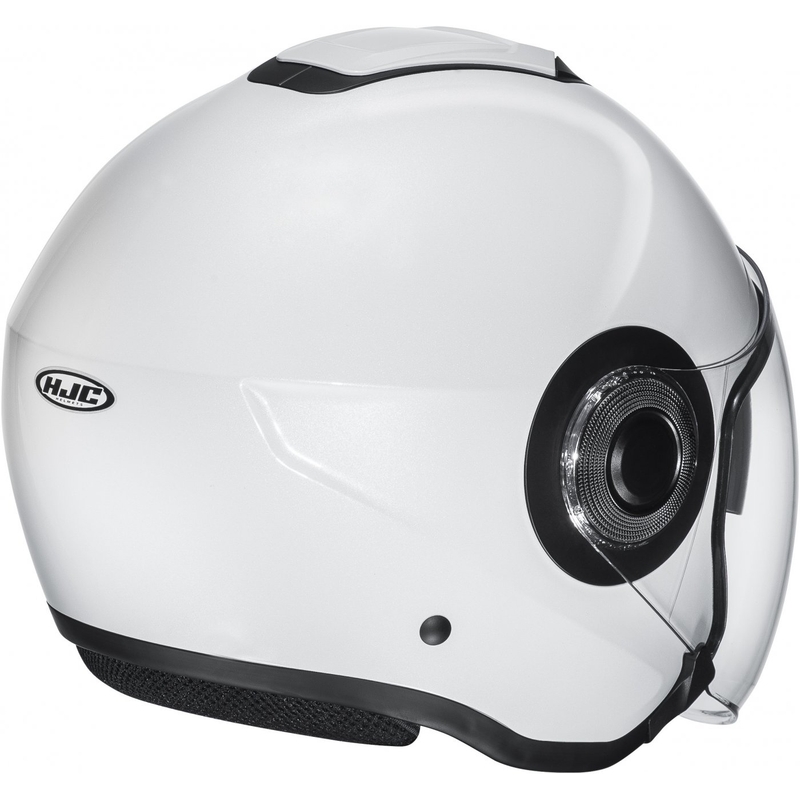 Otwarty kask motocyklowy HJC i40N Solid biały perłowy