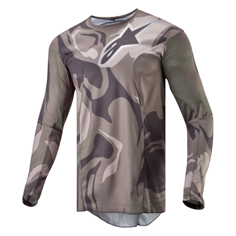 Koszulka motocrossowa Alpinestars Racer Tactical w kolorze zielonym, kamuflażowo-brązowym