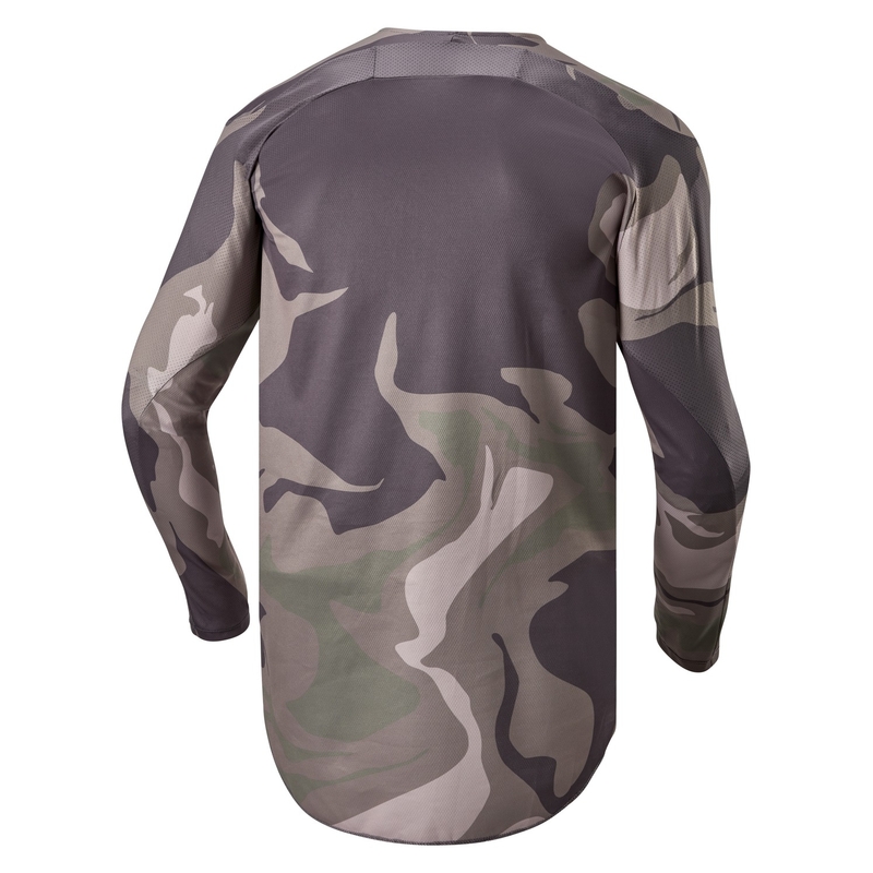 Koszulka motocrossowa Alpinestars Racer Tactical w kolorze zielonym, kamuflażowo-brązowym