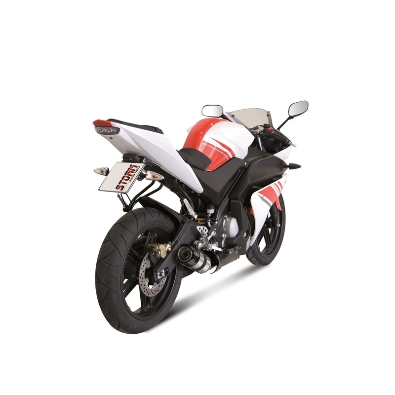 Full exhaust system 1x1 STORM GP Stainless Steel with carbon cap