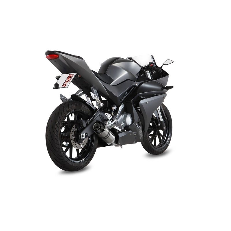 Full exhaust system 1x1 STORM GP Stainless Steel with carbon cap