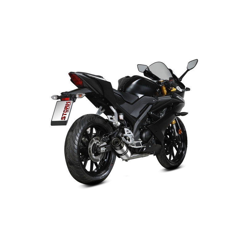 Full exhaust system 1x1 STORM GP Stainless Steel with carbon cap